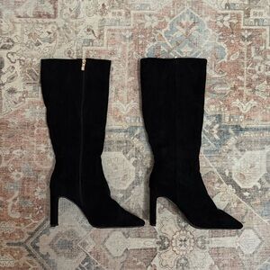 Elegant Black Knee-High Women's Boots